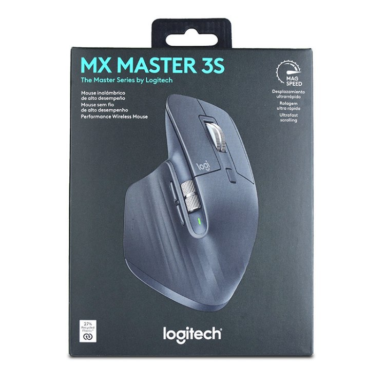 موس لاجیتک MX Master 3S وایرلس خاکستری تیره - Image 4